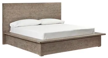 Langford Light Tone Wood Platform Headboard