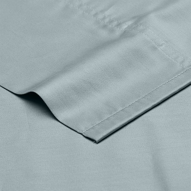 Organic Cotton Light Blue 300 Thread Sheet Set (1)