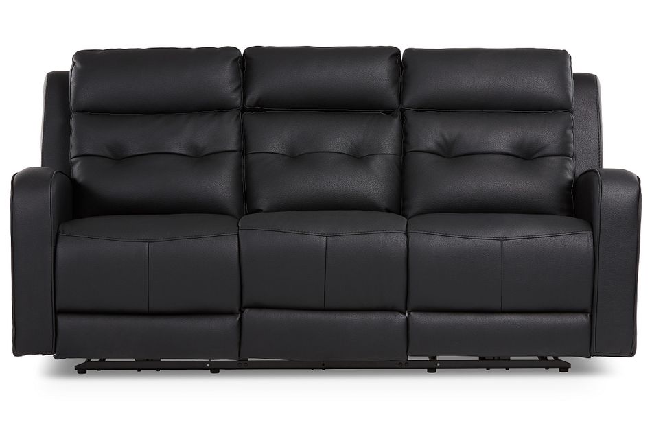 Mccoy Black Micro Reclining Sofa Living Room Mccoy Black Micro Reclining Sofa