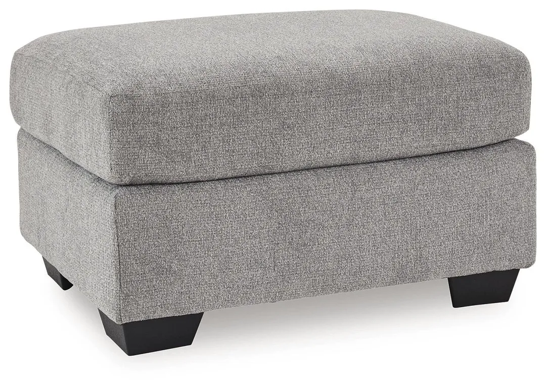 Loreo Light Gray Micro Ottoman
