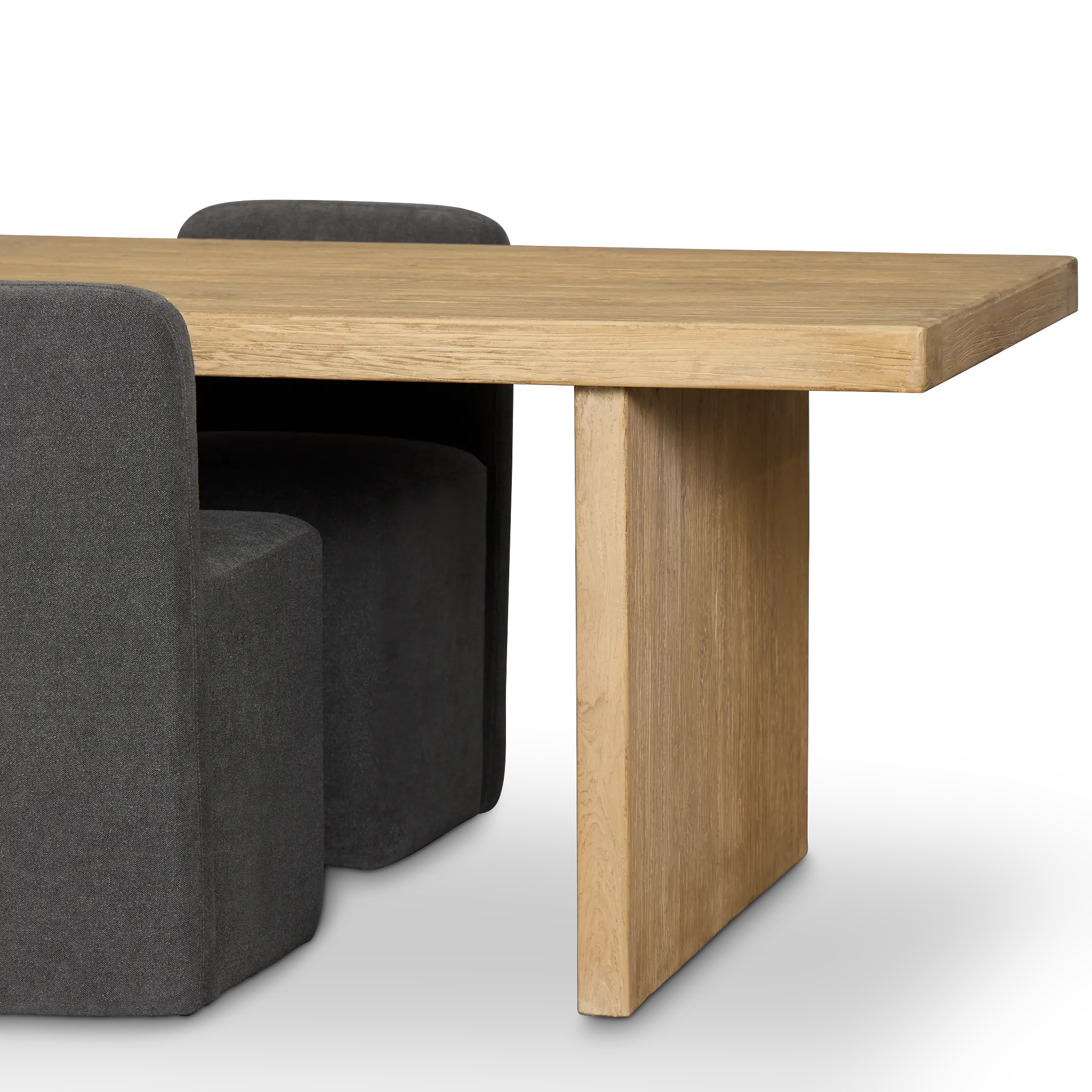 Salida Light Tone Rect Table & 4 Dark Gray Upholstered Chairs Salida Light Tone Rect Table & 4 Dark Gray Upholstered Chairs