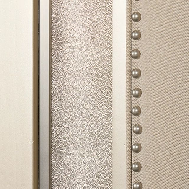 Manhattan Champagne Vanity & Mirror With Stool