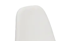 Havana White Micro Upholstered Side Chair W/ Black Legs