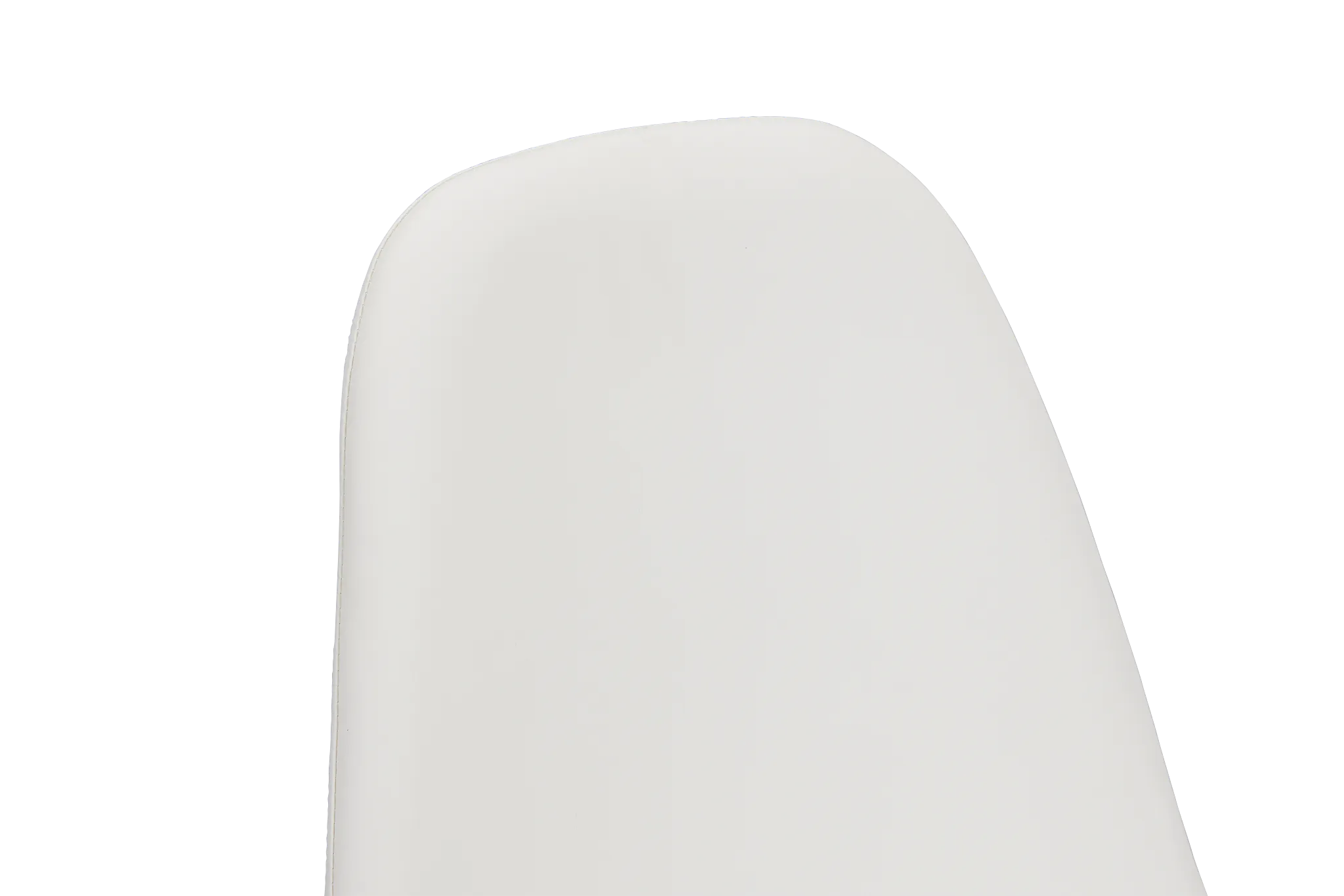 Havana White Micro Upholstered Side Chair W/ Black Legs