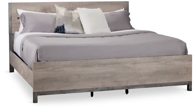 Evanston Gray Panel Bed