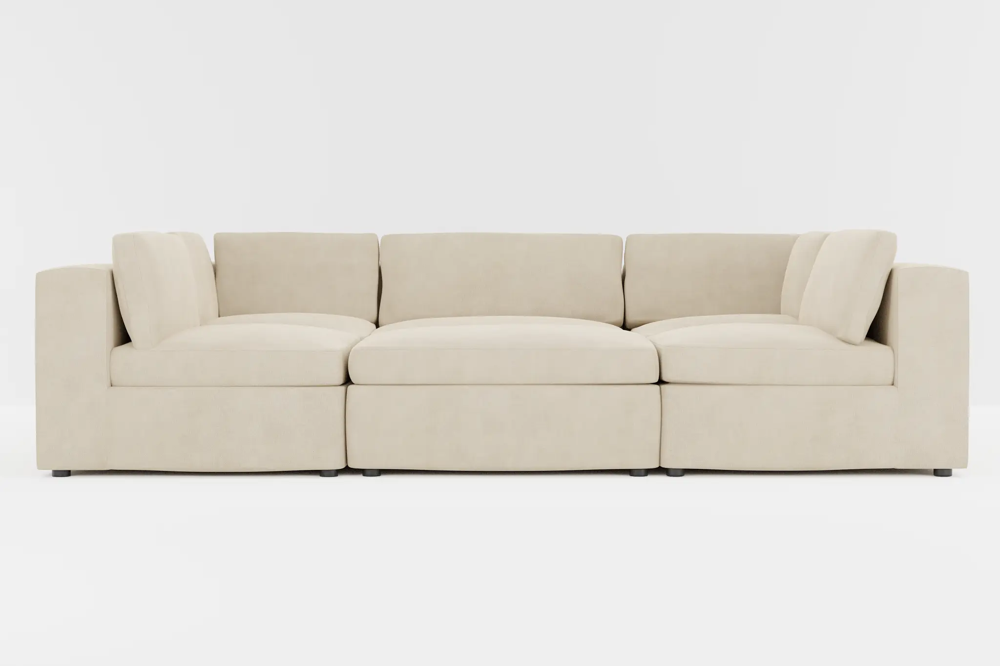 Destin Peyton Beige Fabric 6-piece Pit Sectional Destin Peyton Beige Fabric 6-piece Pit Sectional