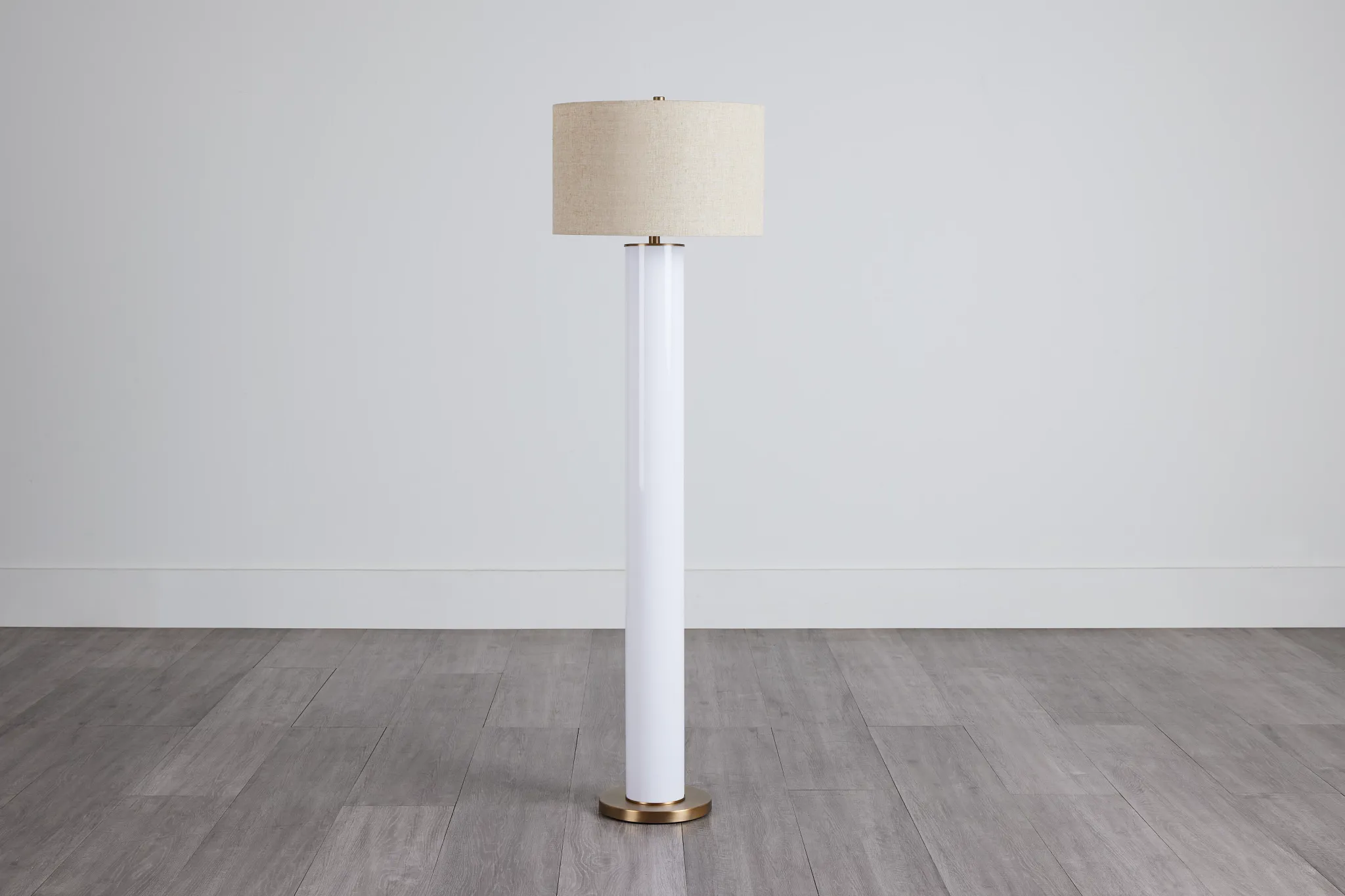 Larsen White Floor Lamp