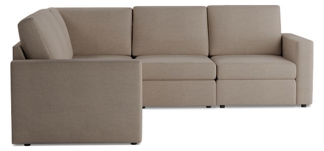 Citymod Beige Fabric Small Two-arm Sectional