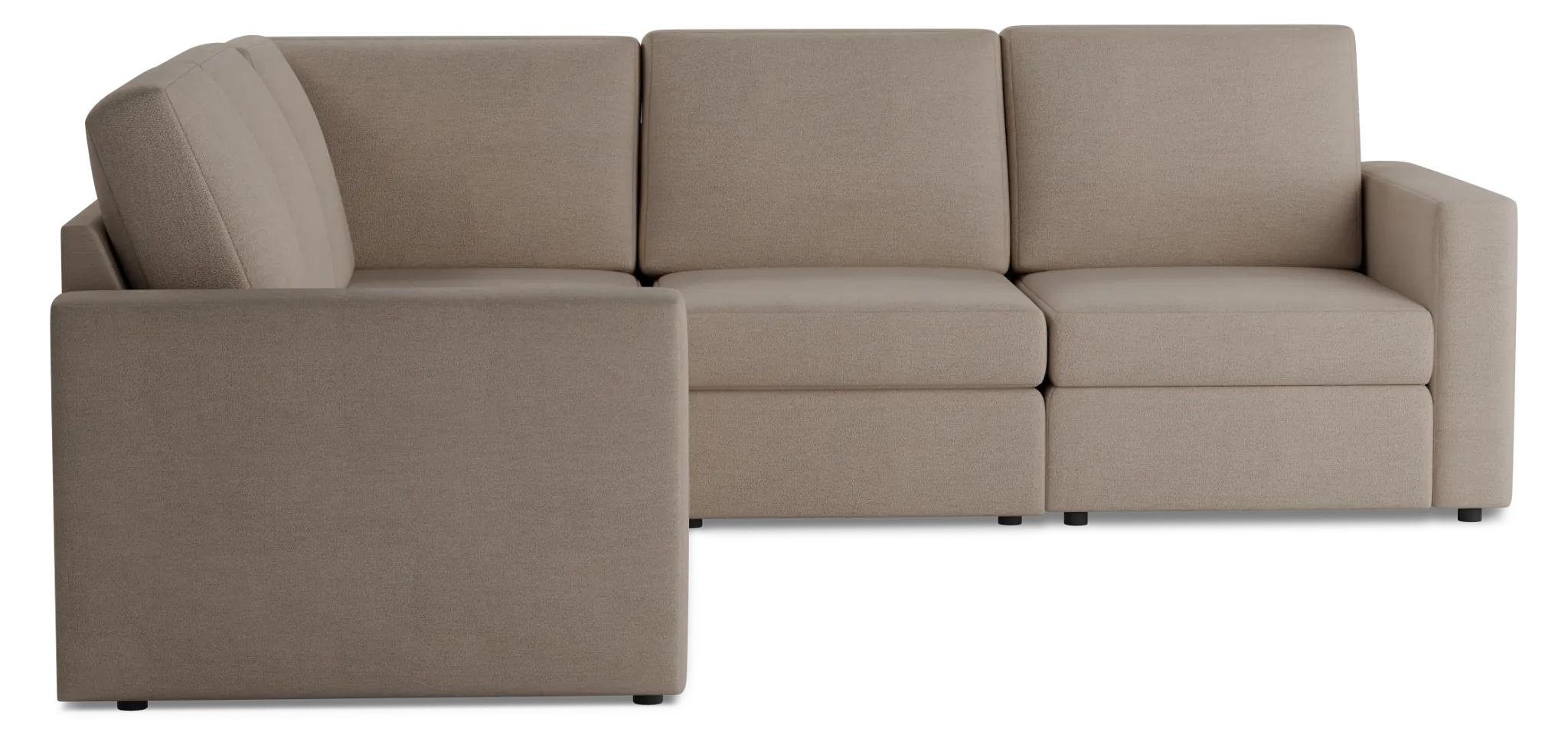 Citymod Beige Fabric Small Two-arm Sectional