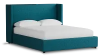 Captiva Elite Teal 48" Upholstered Shelter Bed