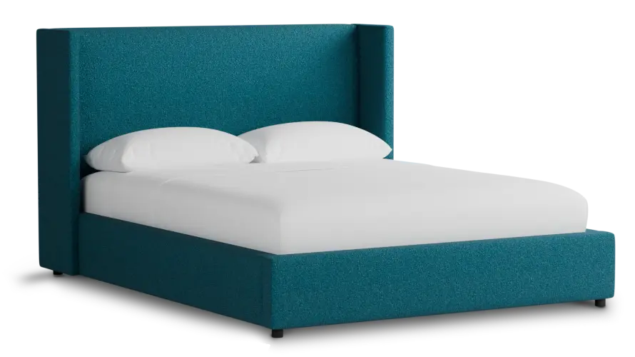 Captiva Elite Teal 48" Upholstered Shelter Bed Captiva Elite Teal 48" Upholstered Shelter Bed
