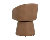 Wells Brown Lthr/vinyl Upholstered Arm Chair