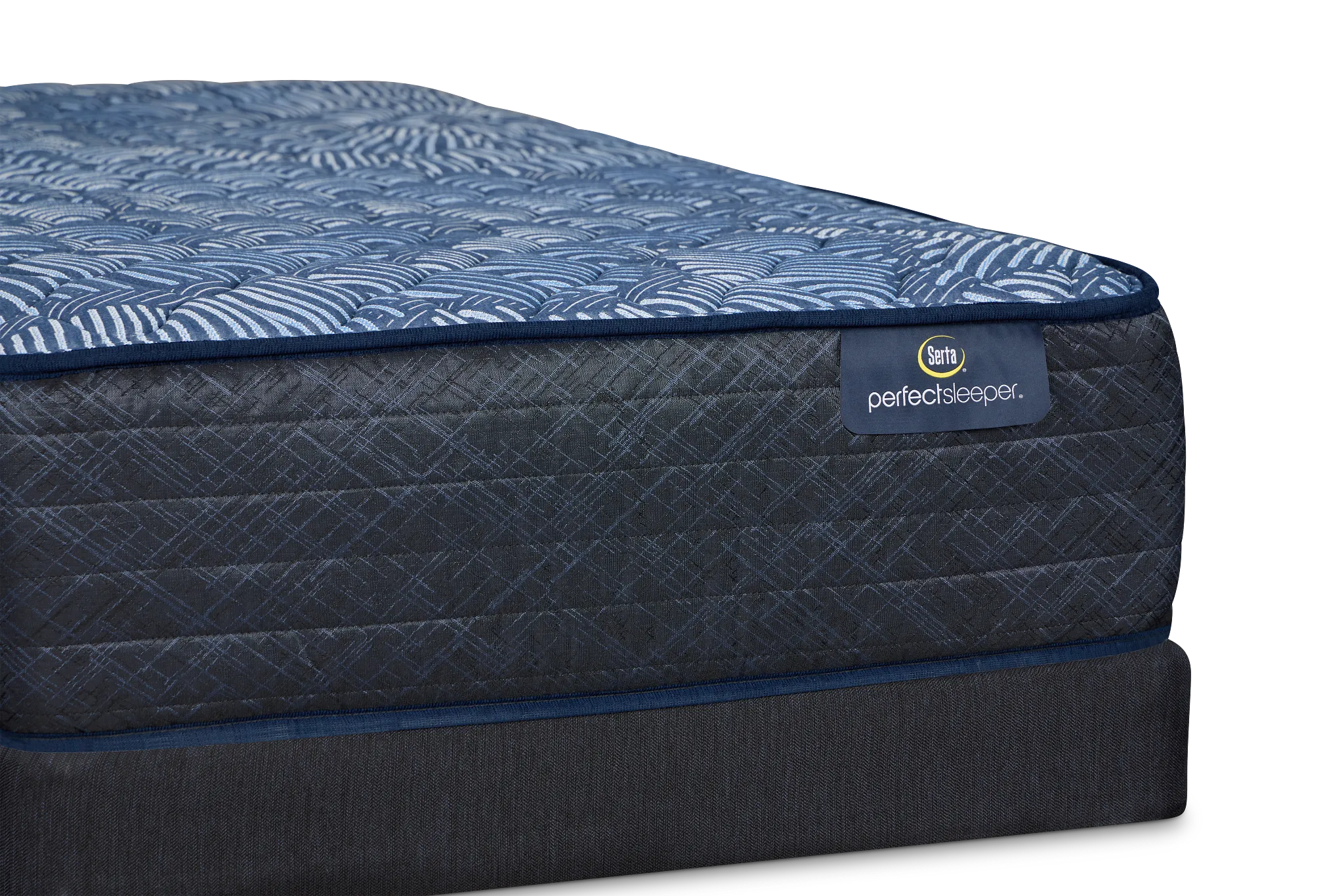 Serta Perfect Sleeper Cobalt Calm Extra Firm Low-profile Mattress Set