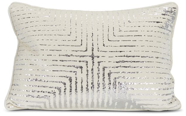 Lara Ivory Velvet Lumbar Accent Pillow (1)