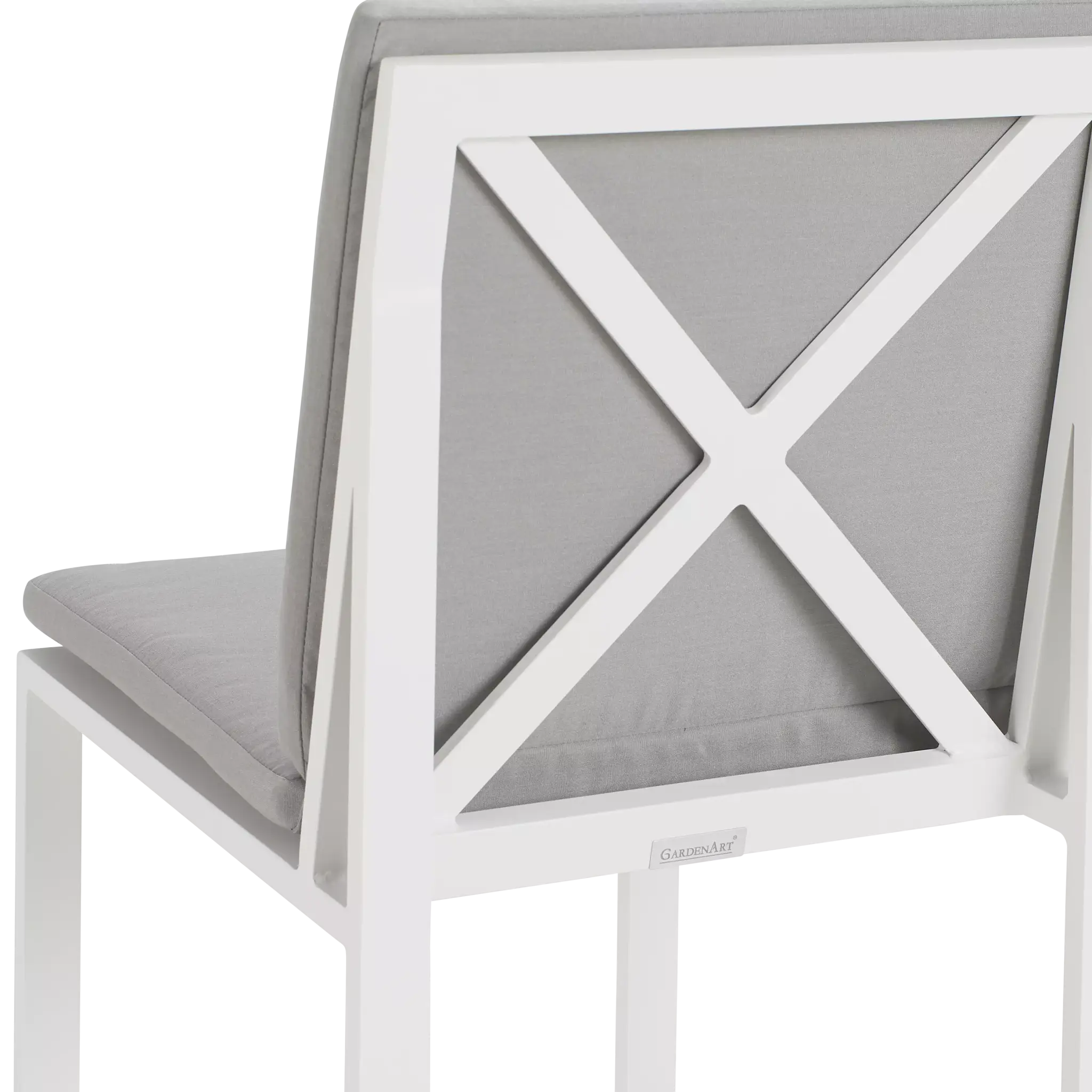 Linear White Dark Gray 70" Aluminum Table & 4 Cushioned Side Chairs Linear White Dark Gray 70" Aluminum Table & 4 Cushioned Side Chairs