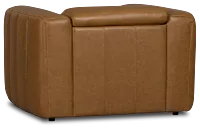 Jace Medium Brown Lthr/vinyl Power Recliner