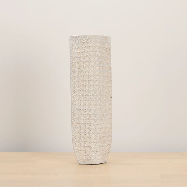 Nolie White Short Vase