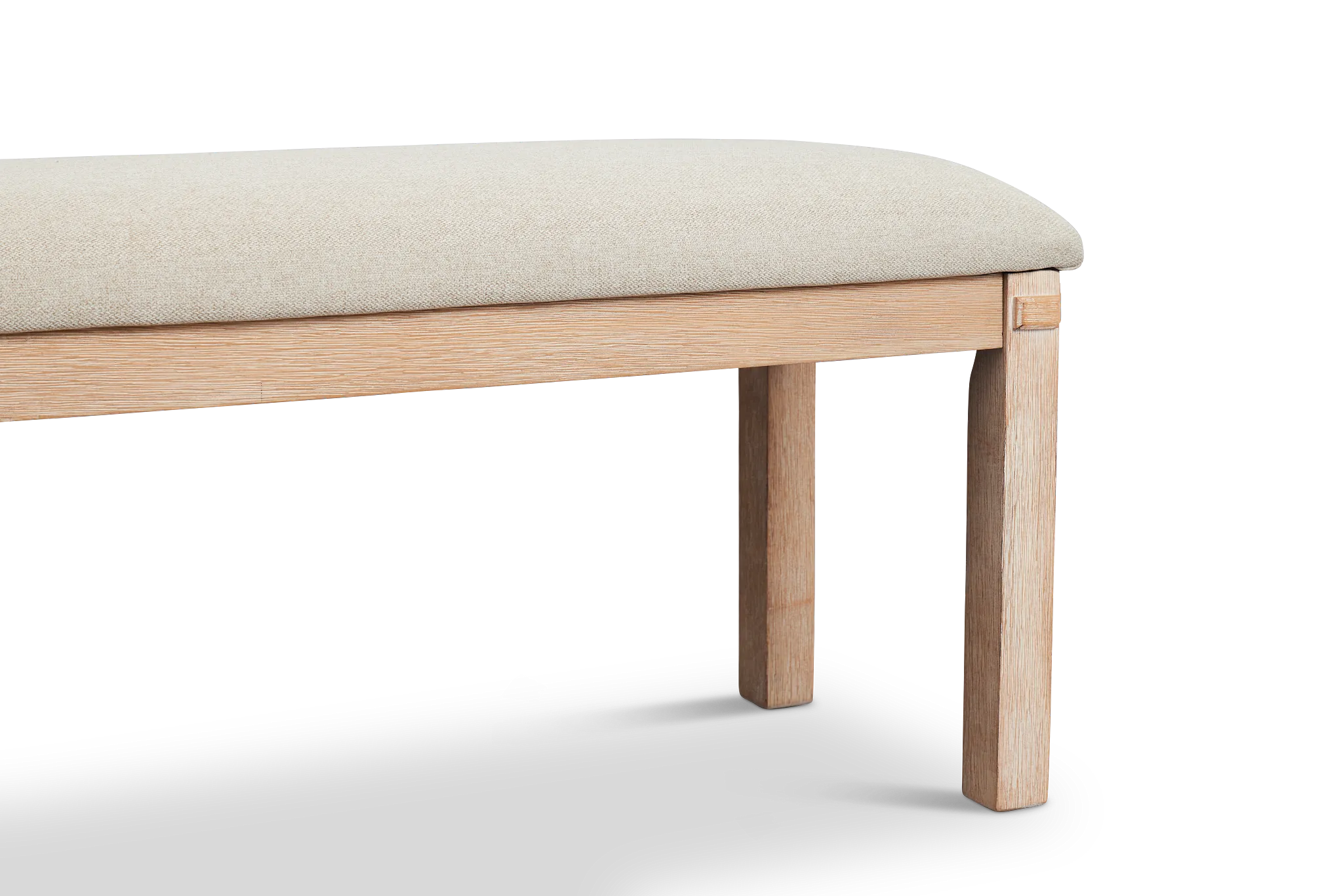 Park City Light Tone Upholstered Dining Bench