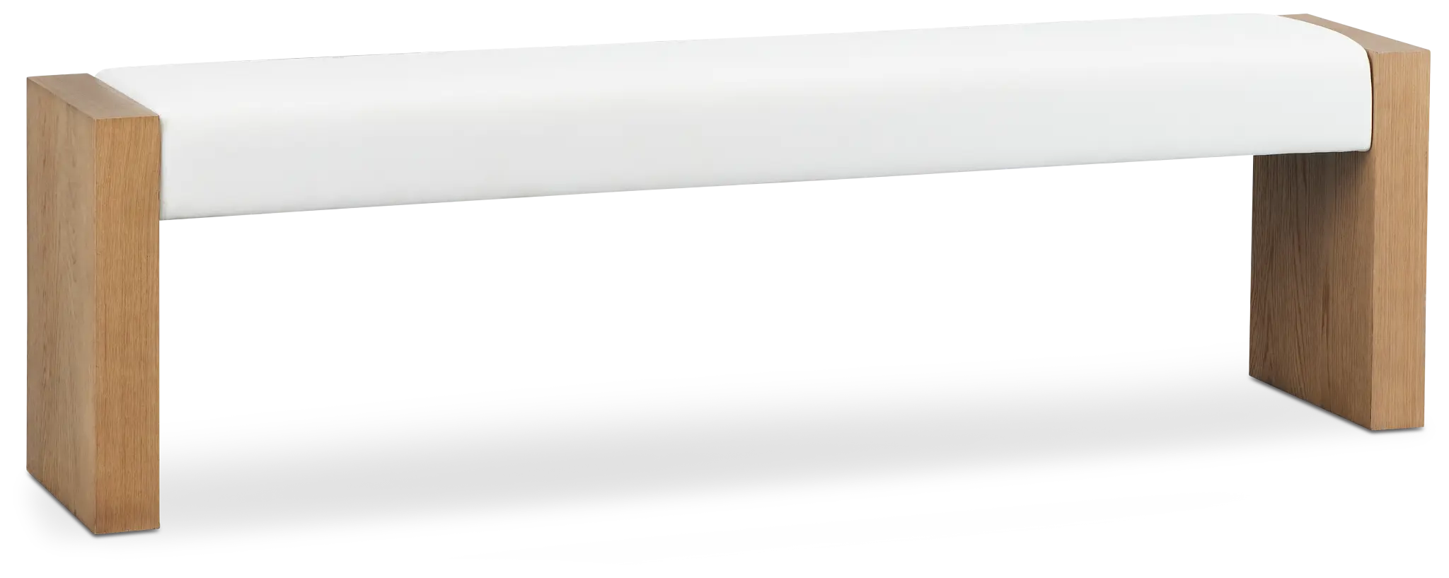 Haven White Uph Plank Dining Bench Haven White Uph Plank Dining Bench