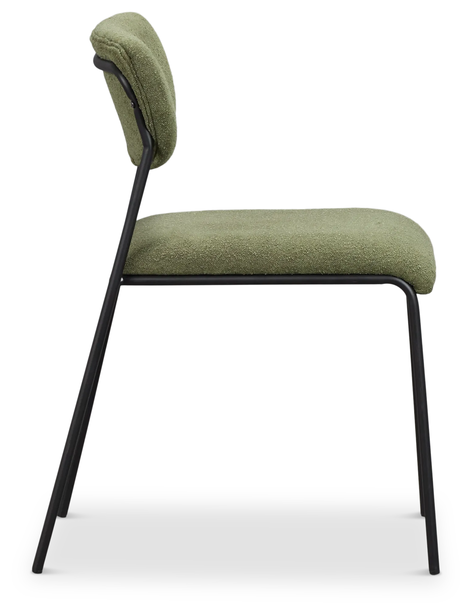 Lynden Green Metal Upholstered Side Chair