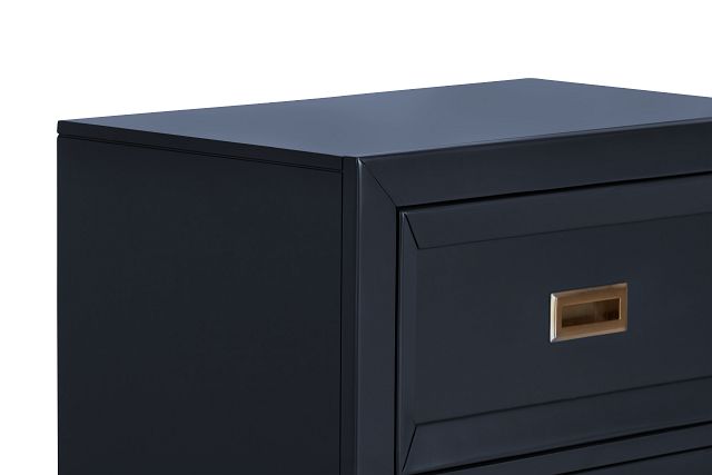 Ryder Dark Blue 2-drawer Nightstand