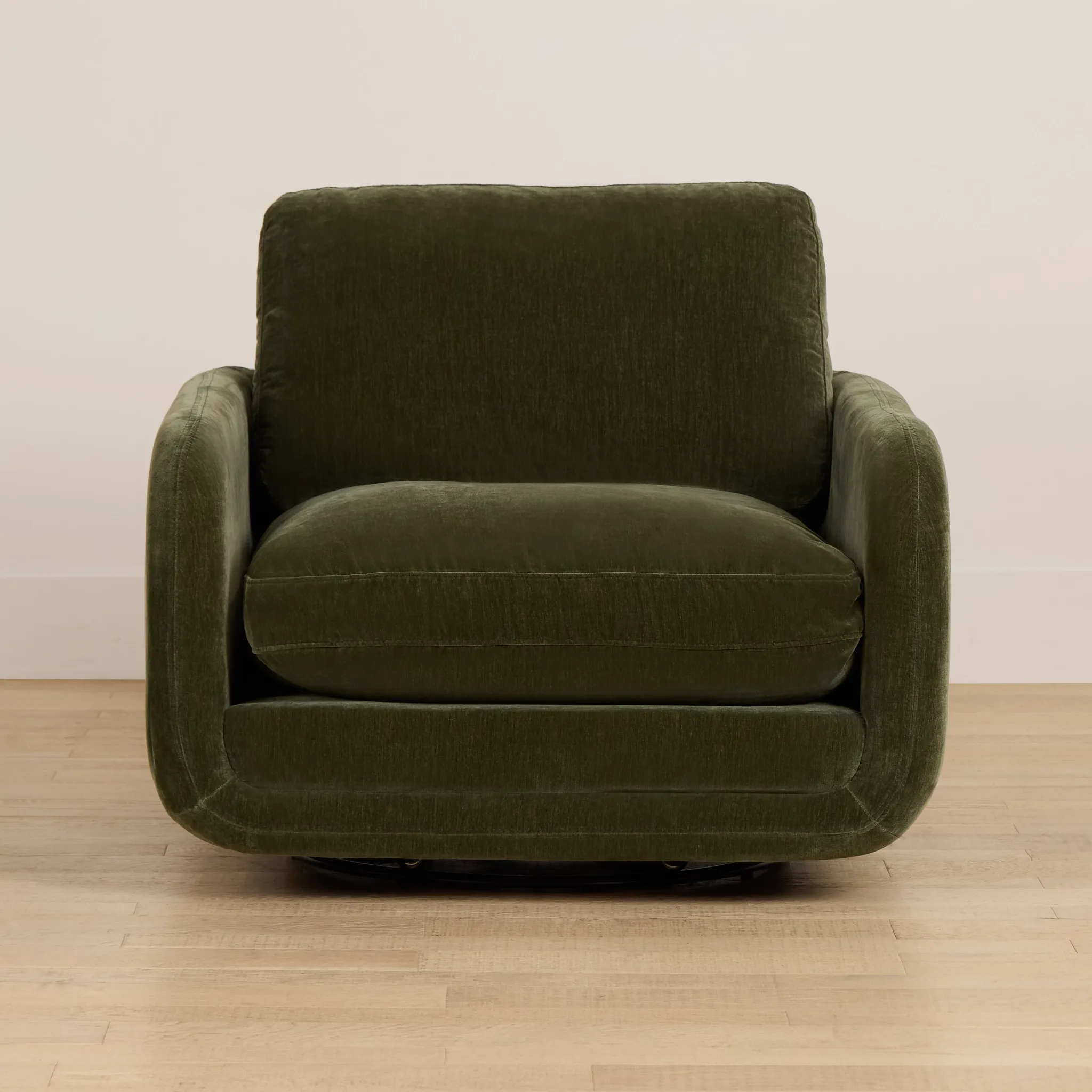 Jules Green Velvet Swivel Chair