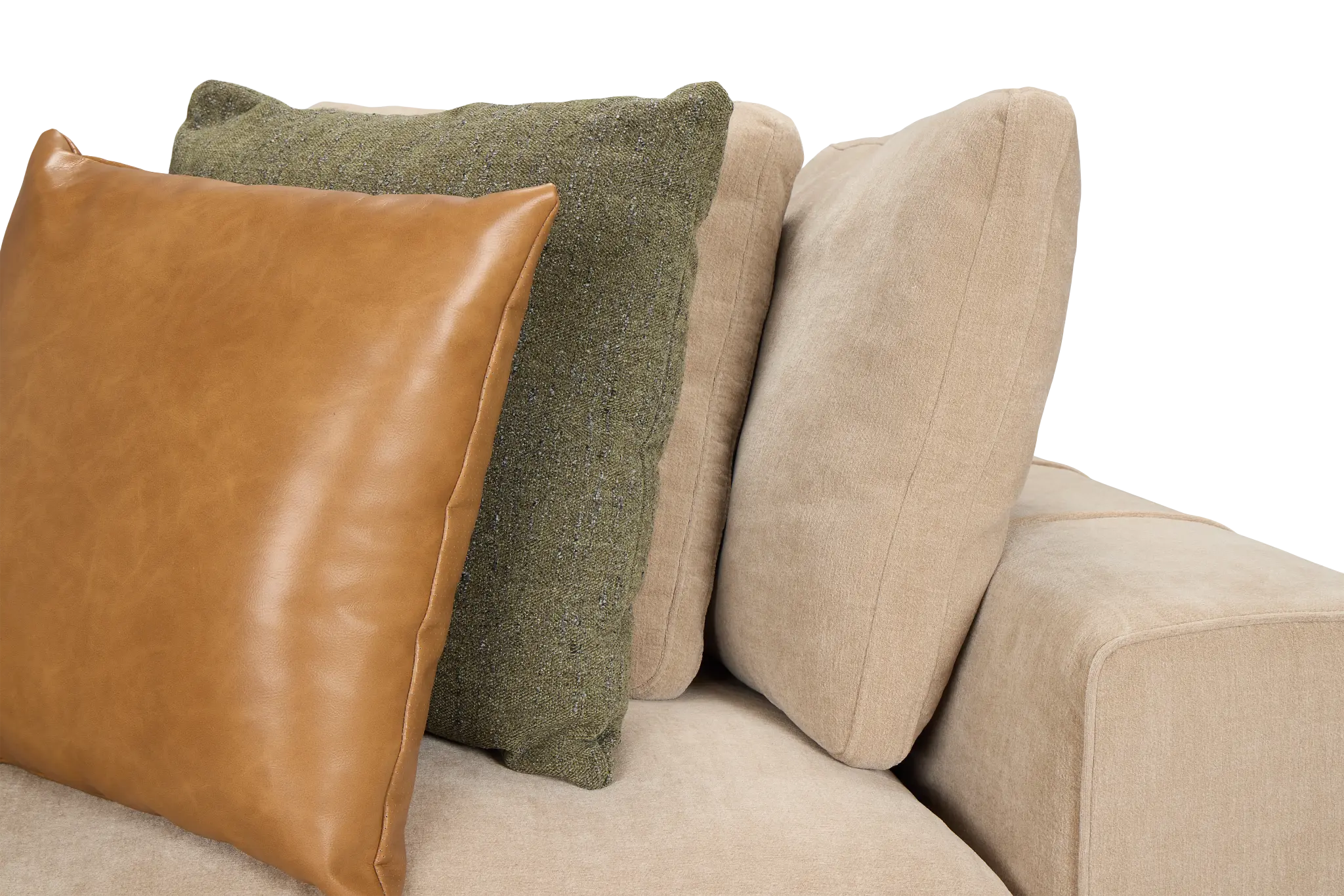 Cruz Light Beige Fabric Corner Chair Cruz Light Beige Fabric Corner Chair