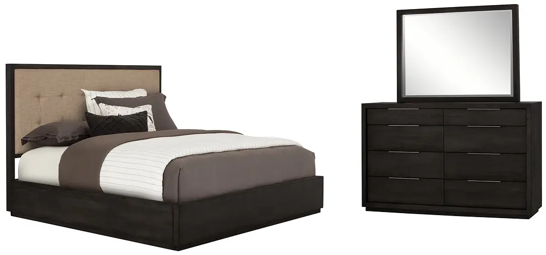 Madden Dark Tone Wood Platform Bedroom Madden Dark Tone Wood Platform Bedroom