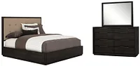 Madden Dark Tone Wood Platform Bedroom