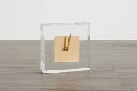 Aster Gold Acrylic Table Clock