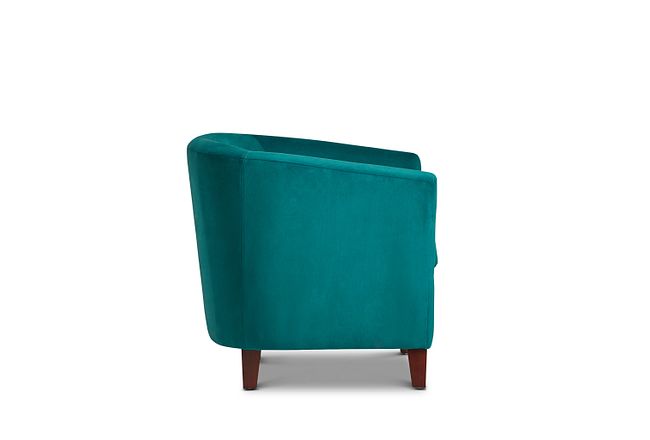 Concord Teal Velvet Accent Chair