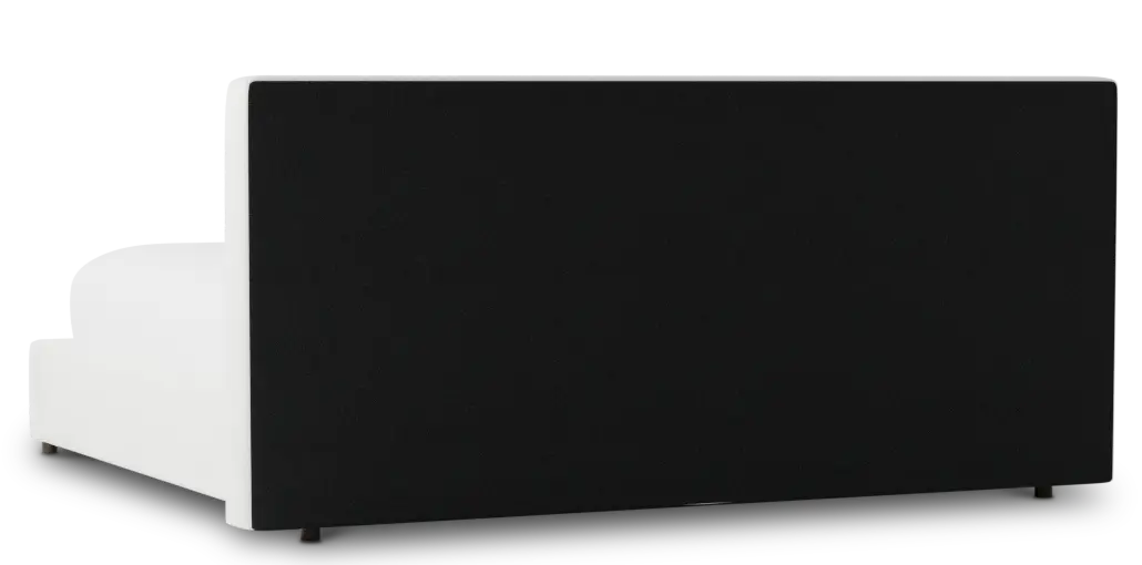 Grayton Sutton White 44" Upholstered Platform Bed Grayton Sutton White 44" Upholstered Platform Bed