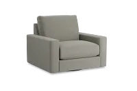 Edgewater Elite Gray Swivel Chair