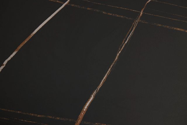 Sierra Black Stone Rectangular Table
