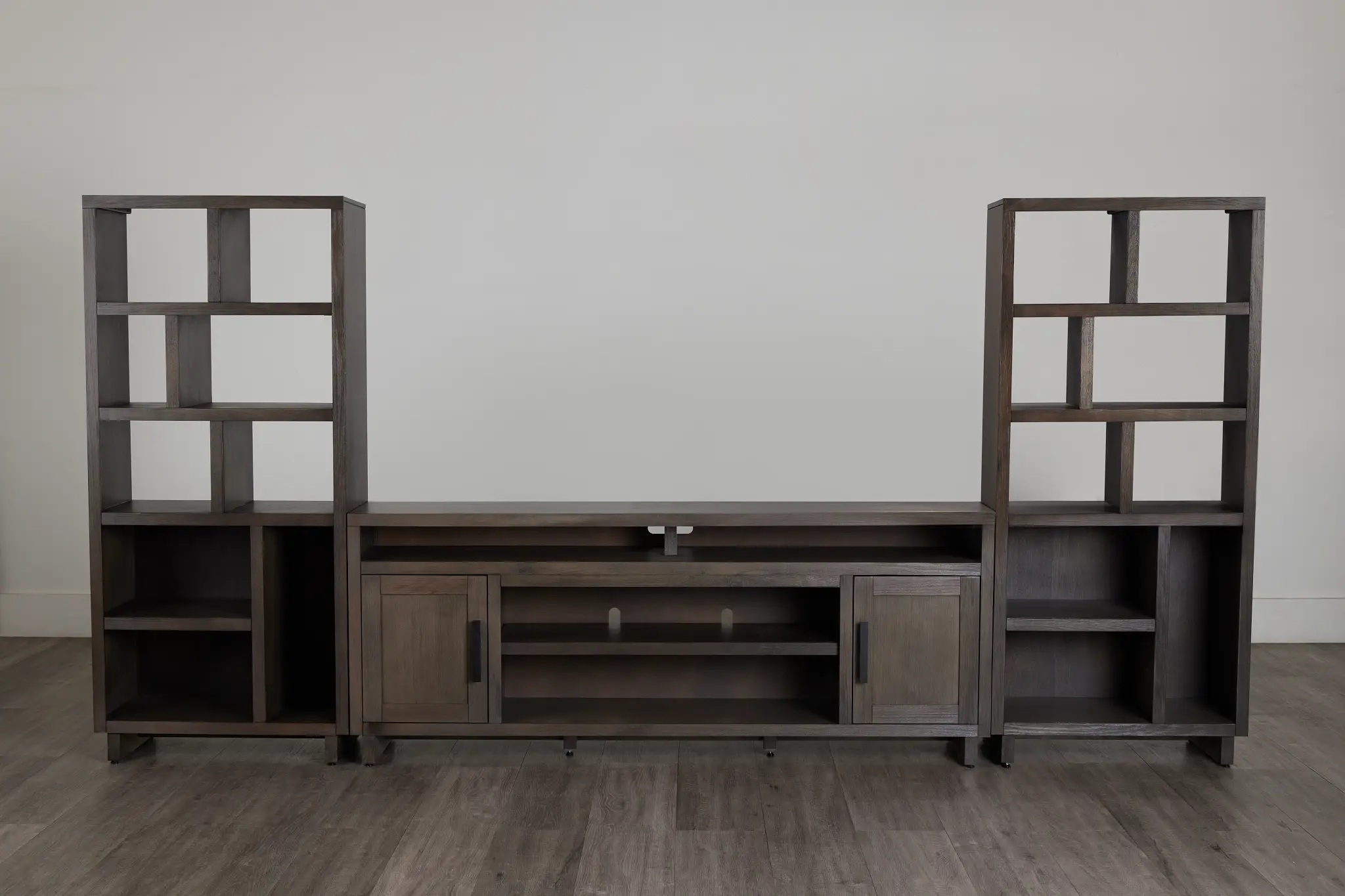 Richmond Gray 80" Open Pier Entertainment Wall Richmond Gray 80" Open Pier Entertainment Wall