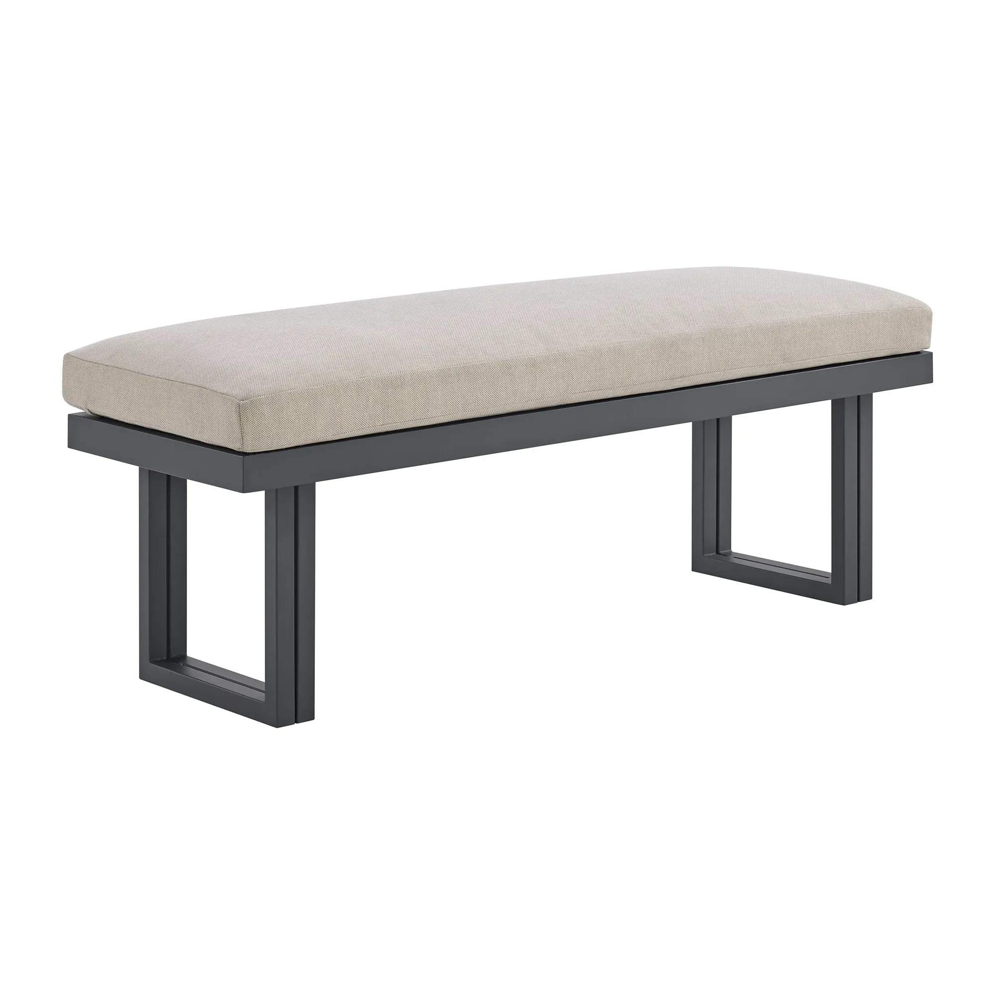 Luai Dark Gray Dining Bench