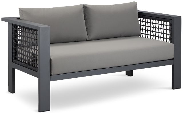 Sunrise Dark Gray Loveseat