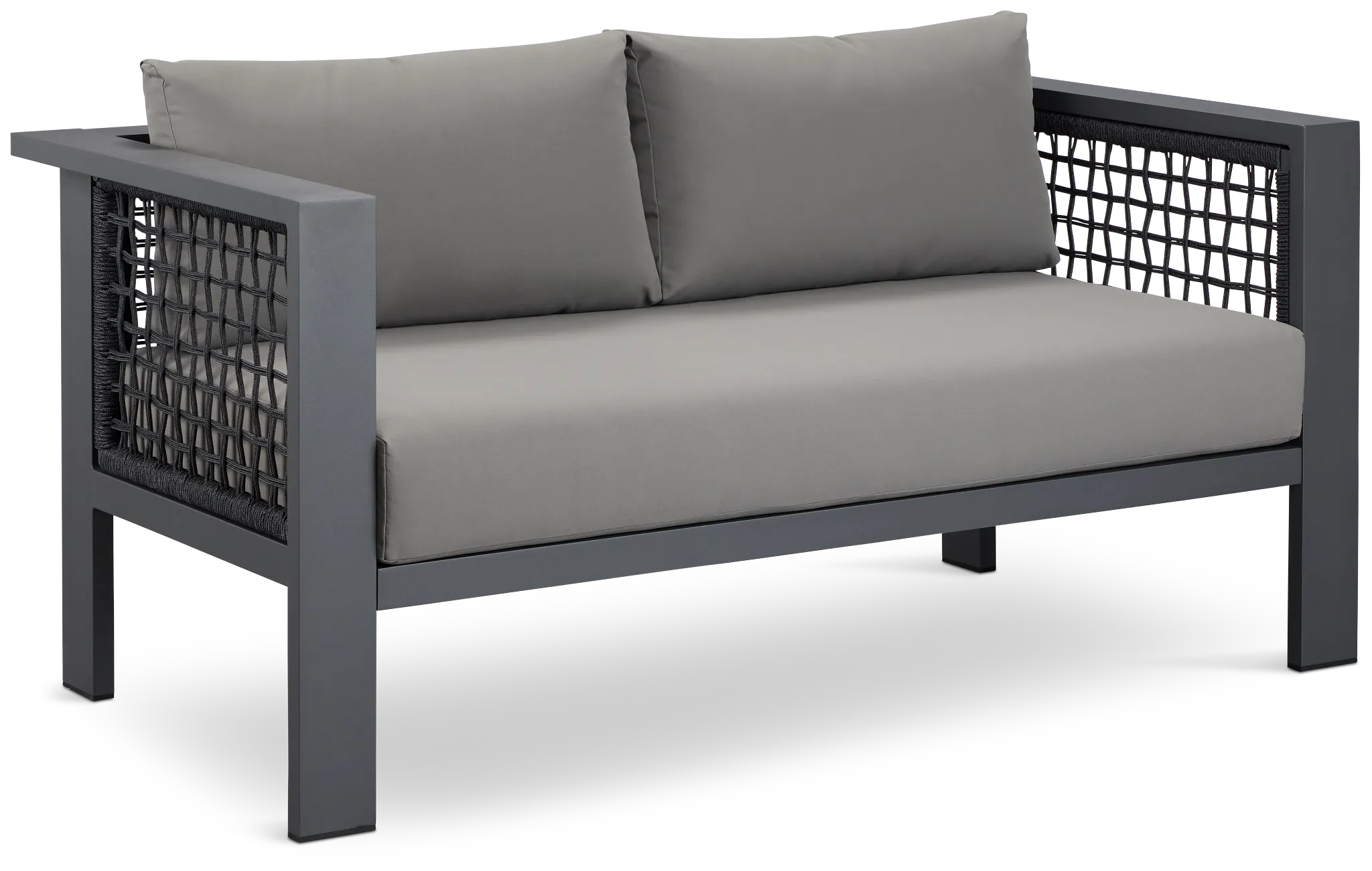 Sunrise Dark Gray Loveseat