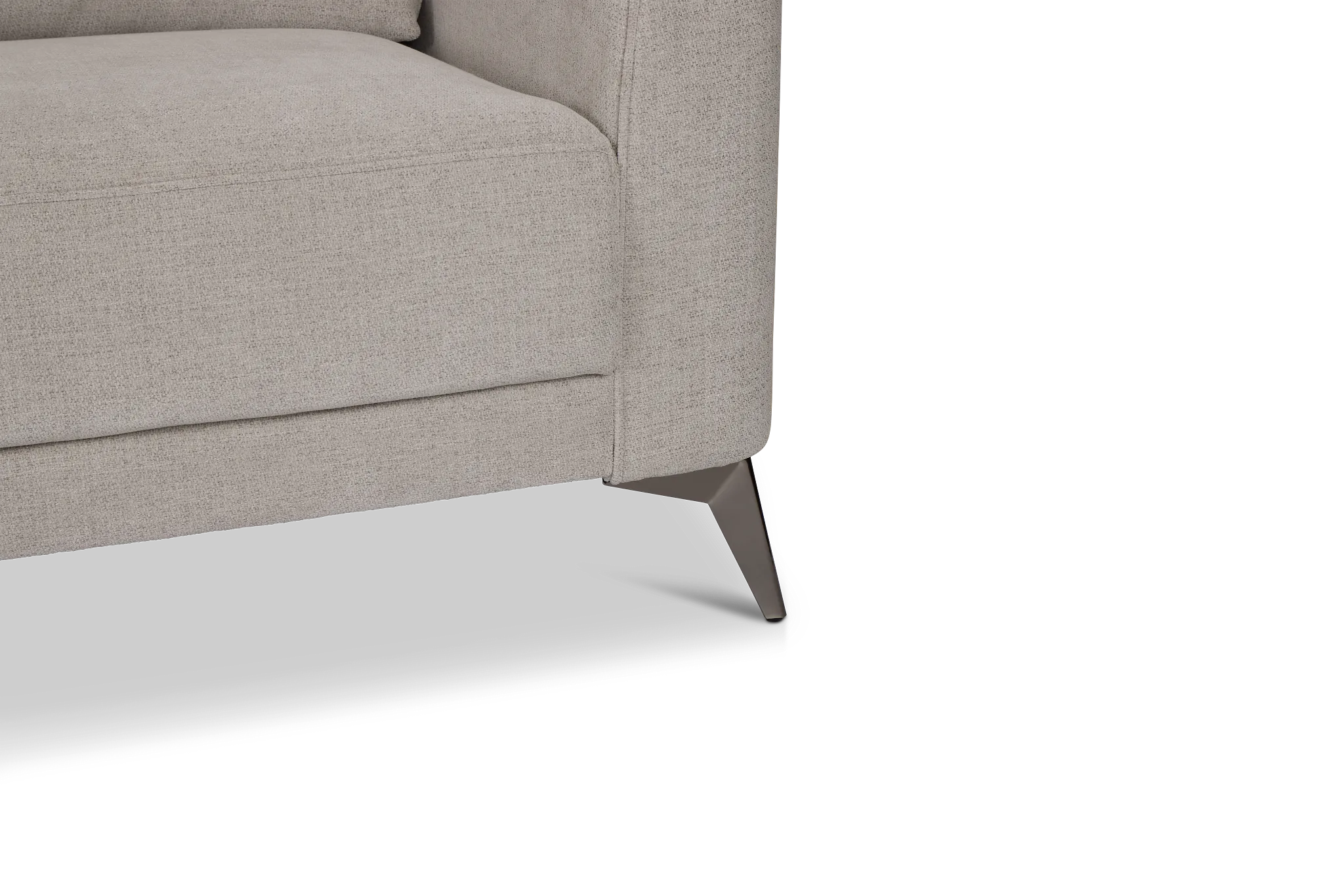 Talia Gray Fabric Left Chaise Sectional