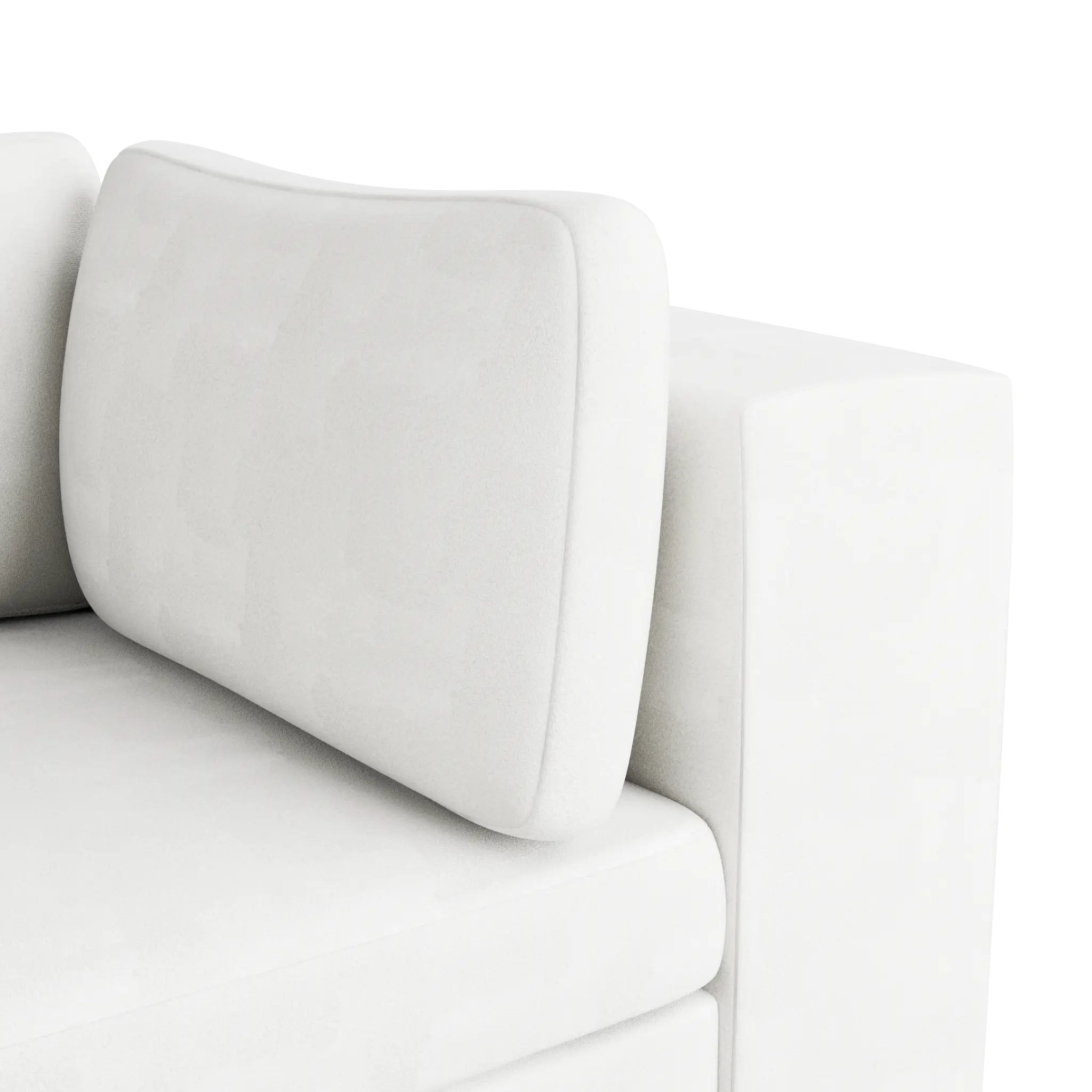 Destin Sutton White Fabric 2 Piece Modular Sofa Destin Sutton White Fabric 2 Piece Modular Sofa