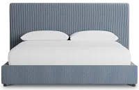 Grayton Lucy Navy 54" Upholstered Platform Bed