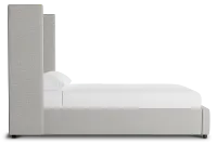 Captiva Maguire Gray 60" Upholstered Shelter Bed