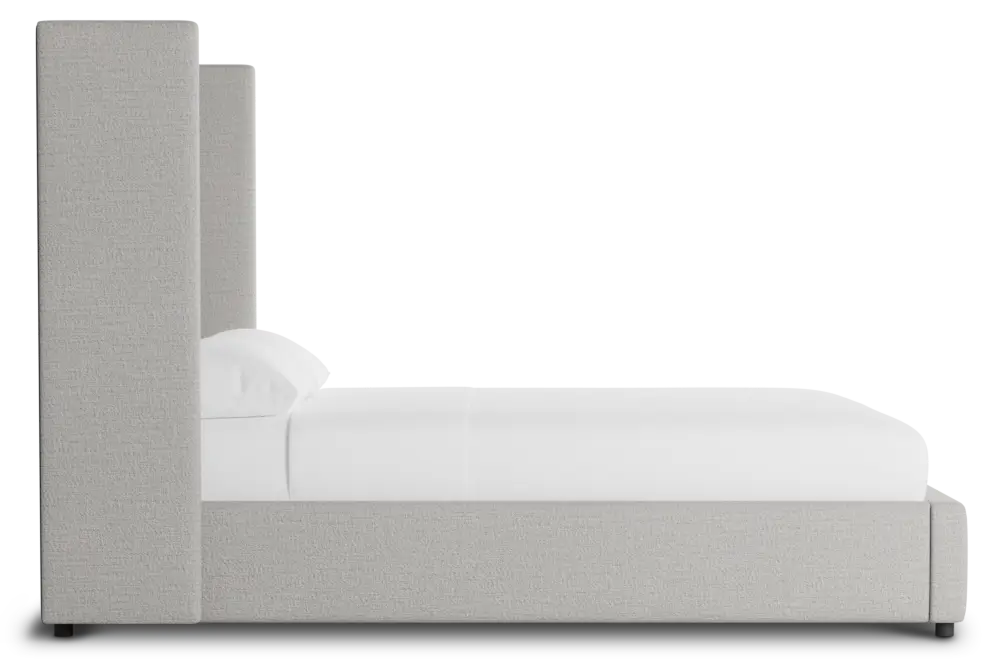 Captiva Maguire Gray 60" Upholstered Shelter Bed Captiva Maguire Gray 60" Upholstered Shelter Bed