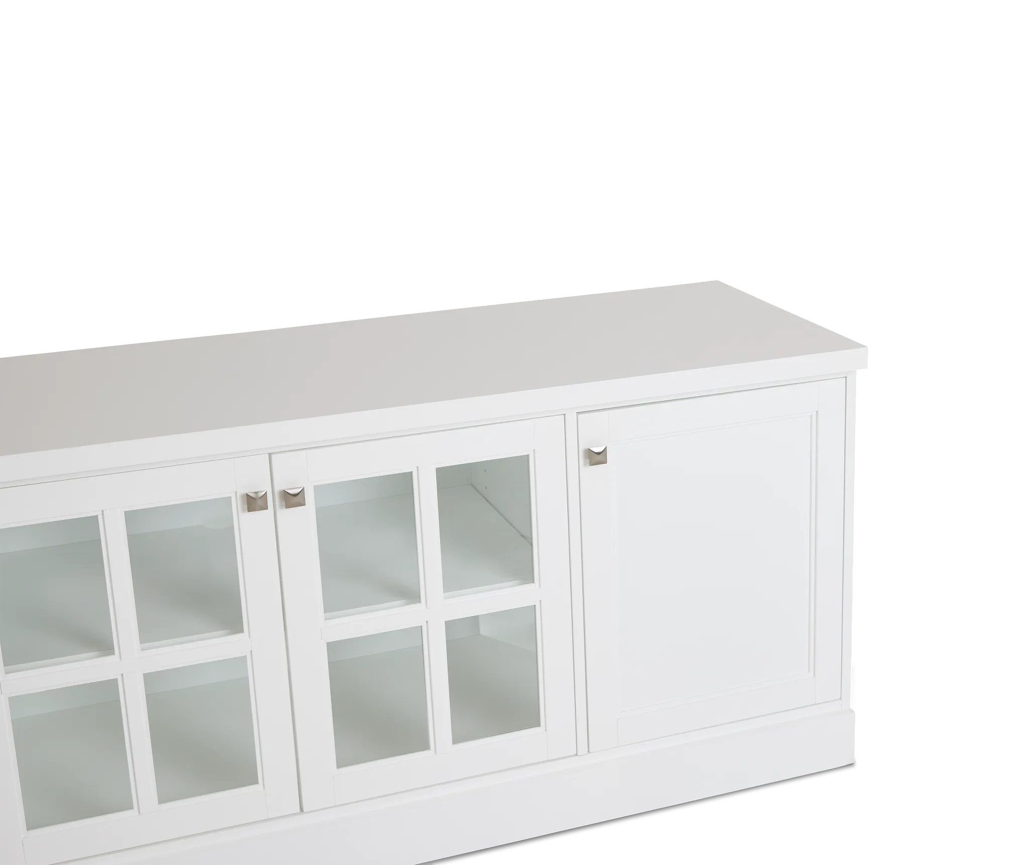 Newport White 76" Tv Stand