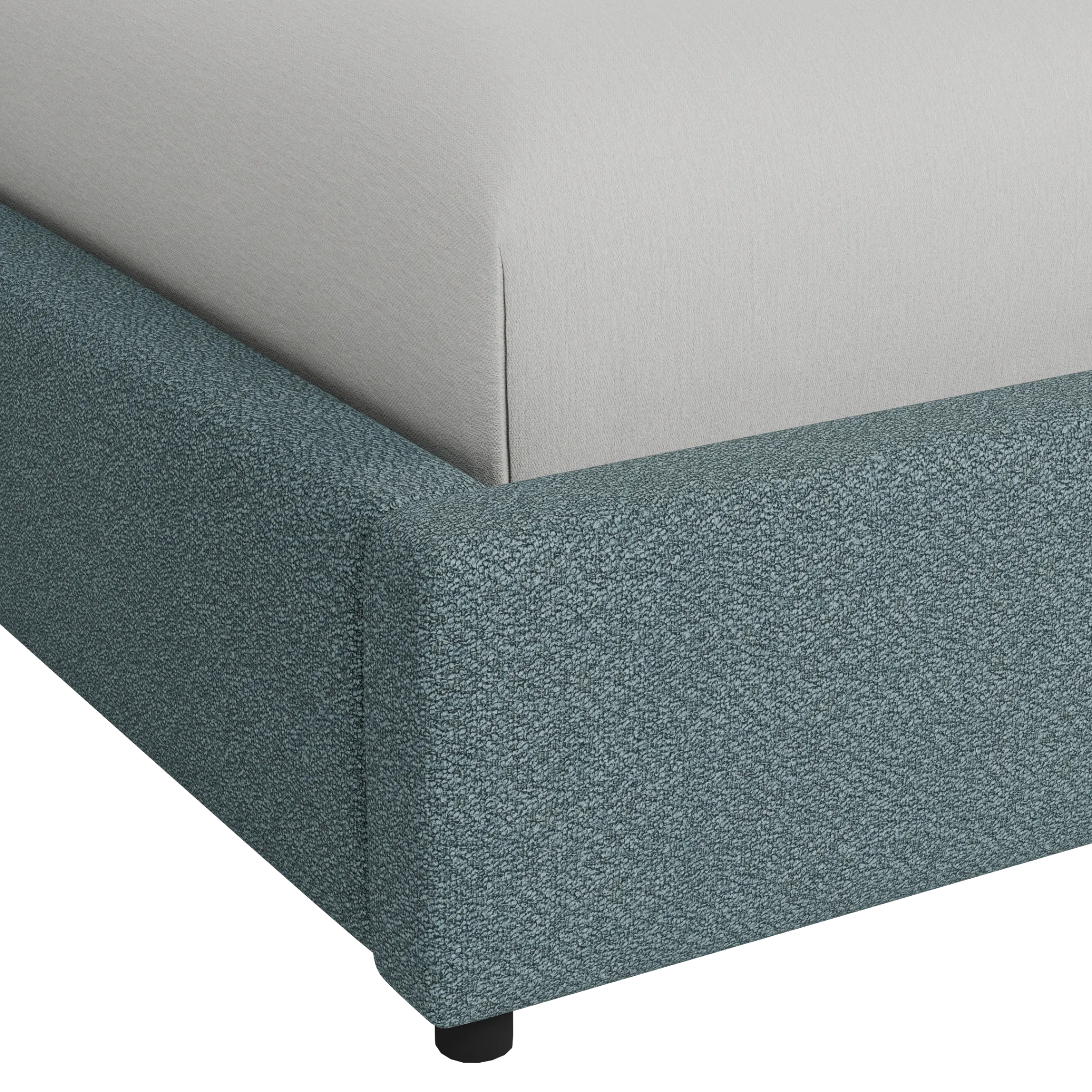 Grayton Sutton Blue 48" Upholstered Platform Bed