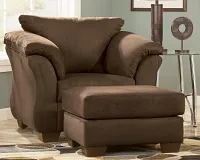 Darcy Dark Brown Micro Ottoman