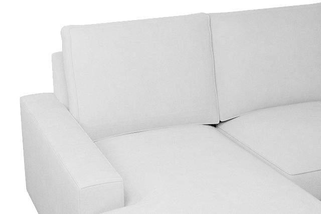 Edgewater Suave White Large Left Chaise Sectional