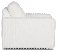 Teddy White Fabric Oversized Chair