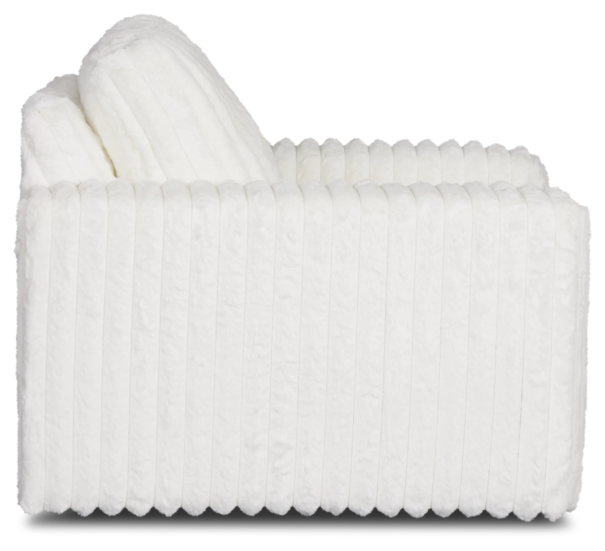 Teddy White Fabric Oversized Chair