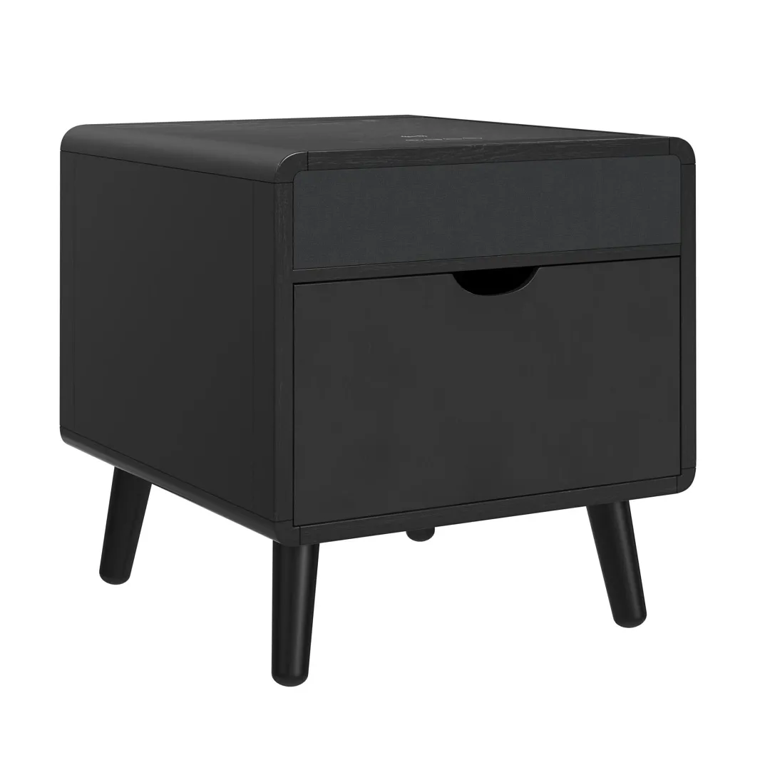 Rupin Black Square End Table